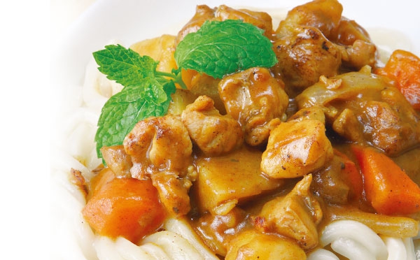 咖喱鸡肉拌乌冬